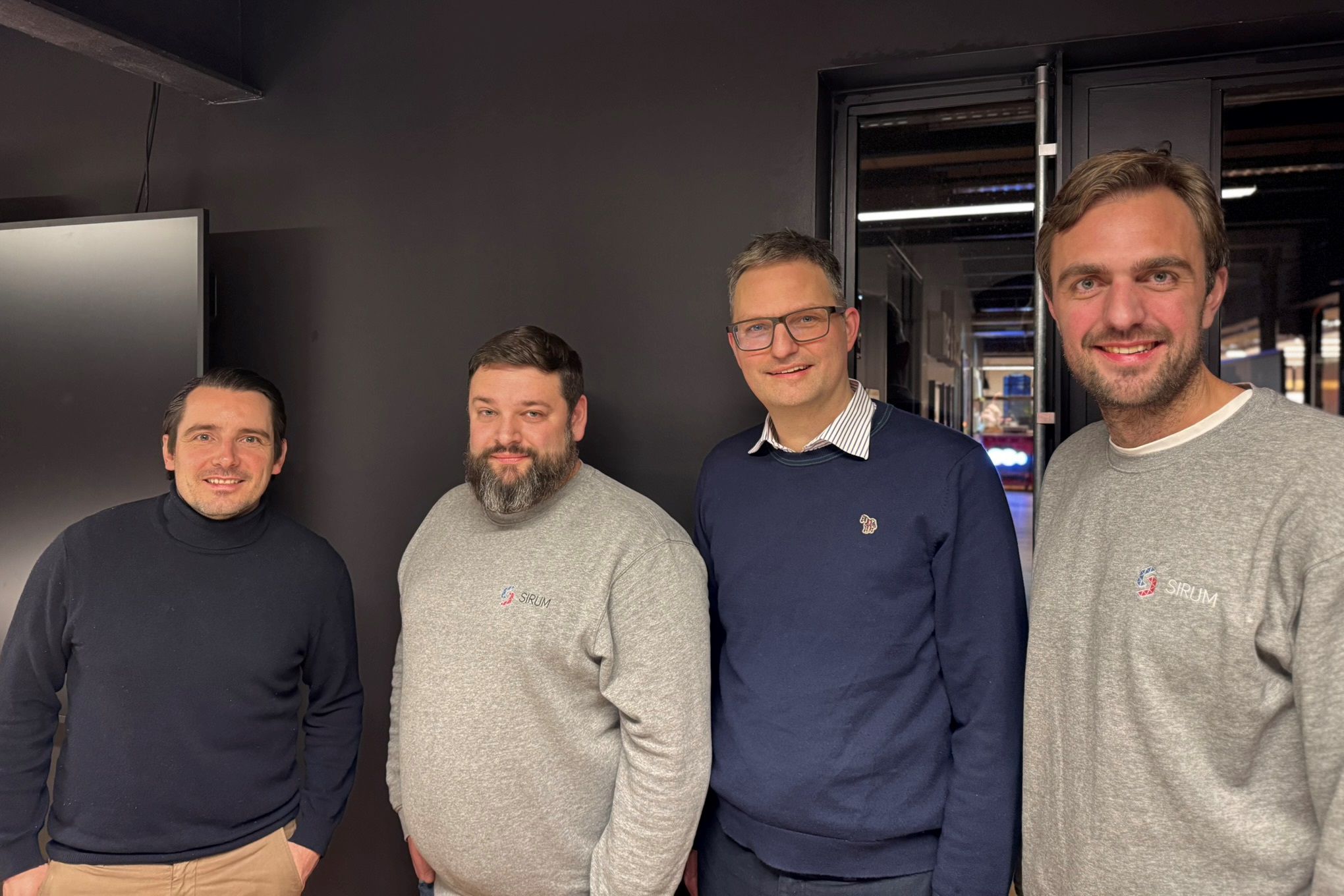 Freuen sich auf die Zusammenarbeit (von links): Stefan Borggreve, Dennis Ringhofer, Andreas Lamping, Bennet Block.