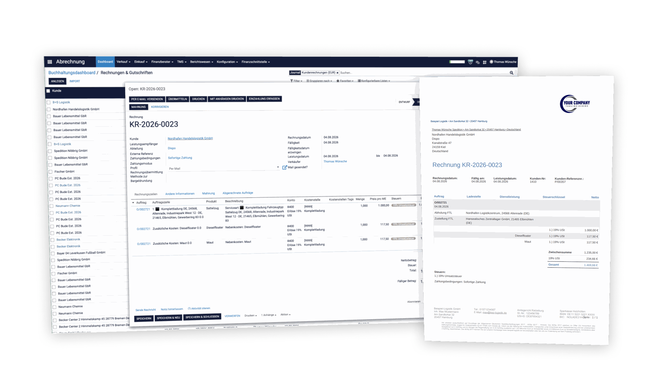 Automatisierte Abrechnung in der SIRUM Logistics Suite