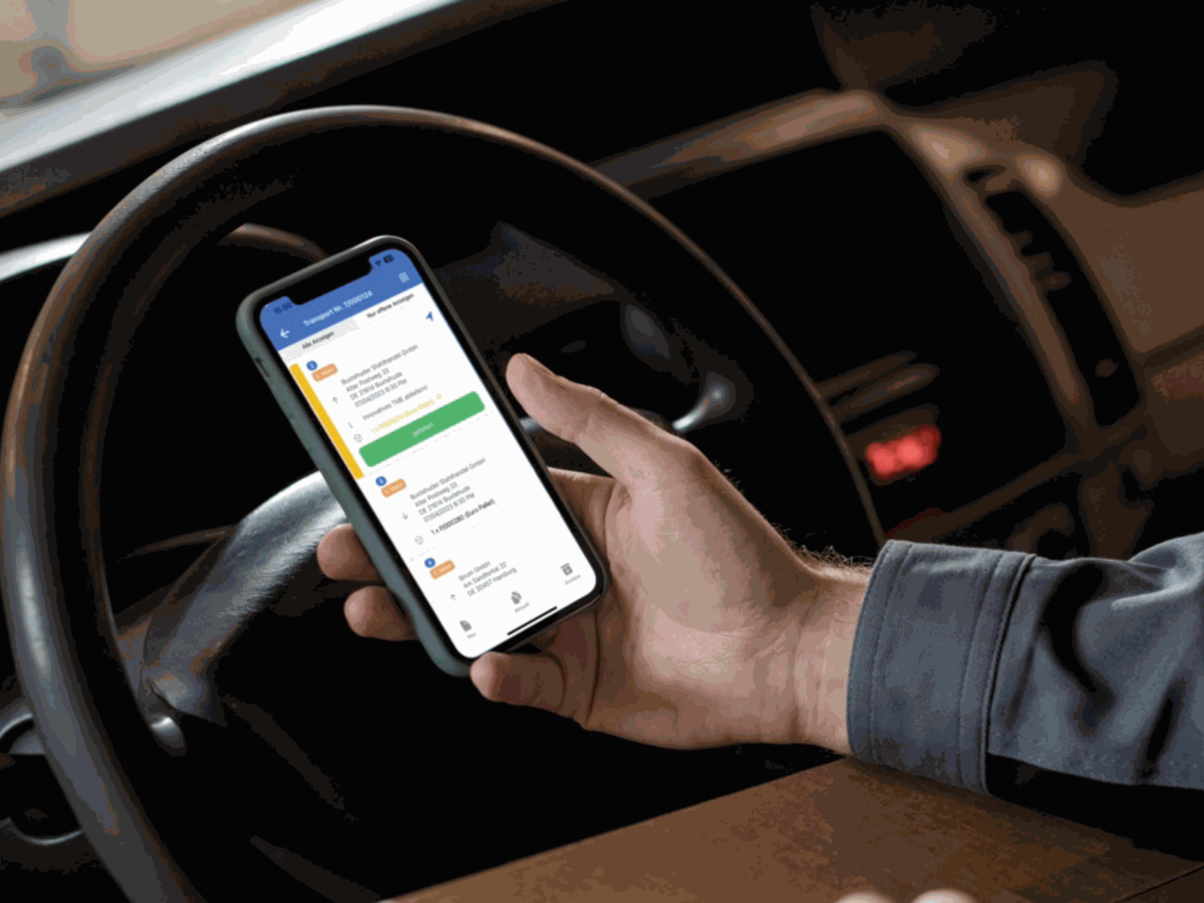 Sirum App für LKW-Fahrer